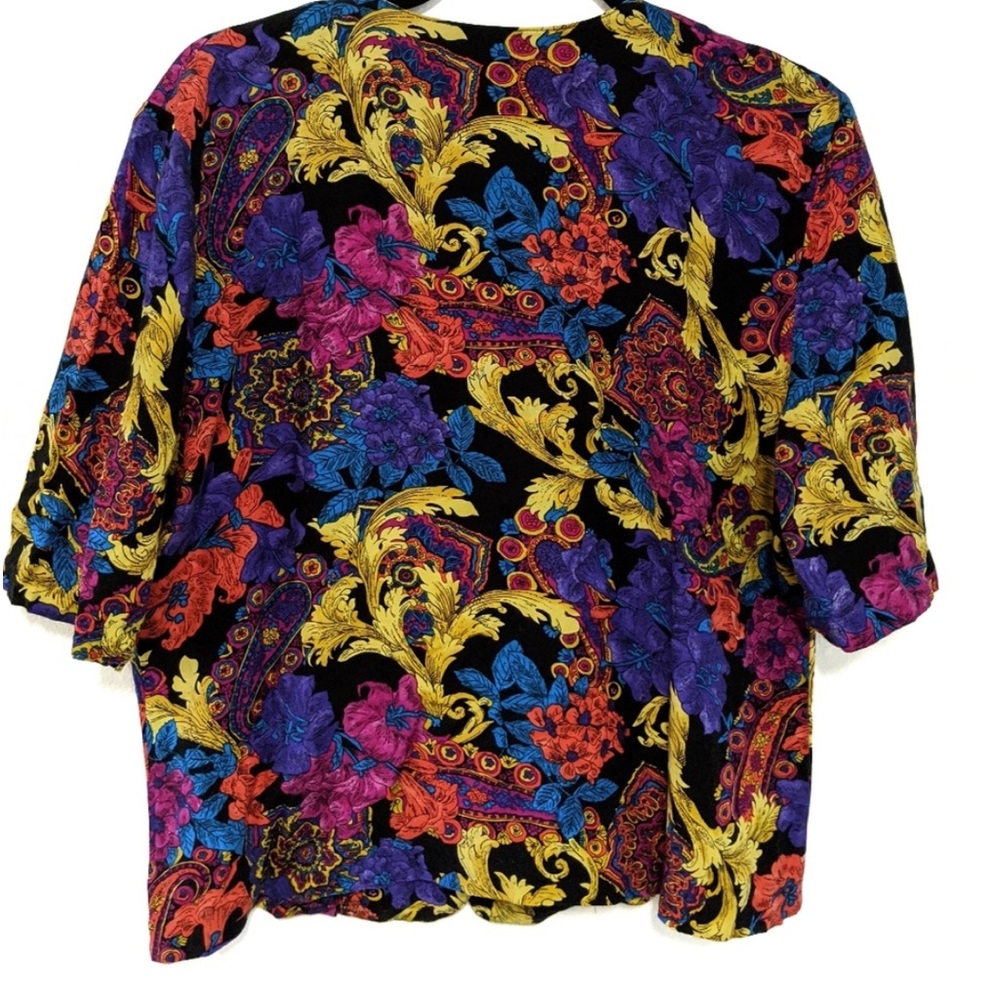 VINTAGE COLORFUL BLOUSE - Picture 2 of 6